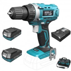 Dedra Set Masina de gaurit si insurubat SAS+ALL 2 acumulatori 18V 2.0Ah incarcator 125W si geanta